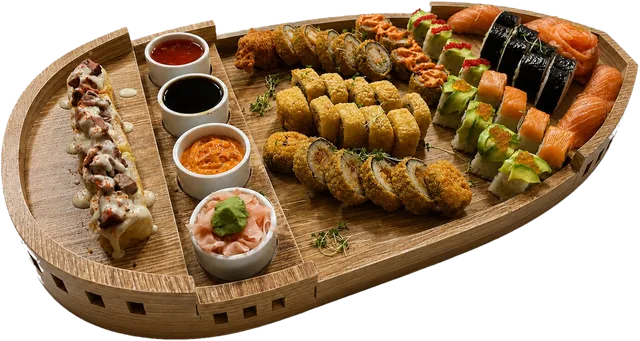 Sushi Boat & Dragon